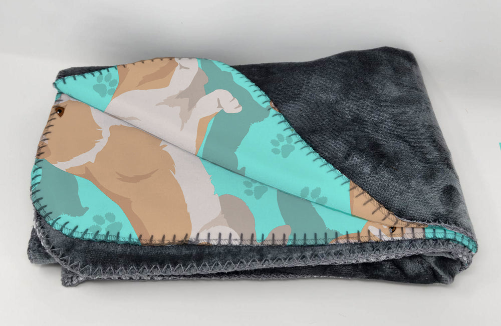 Fawn Cardigan Corgi Soft Travel Blanket with Bag Image 2