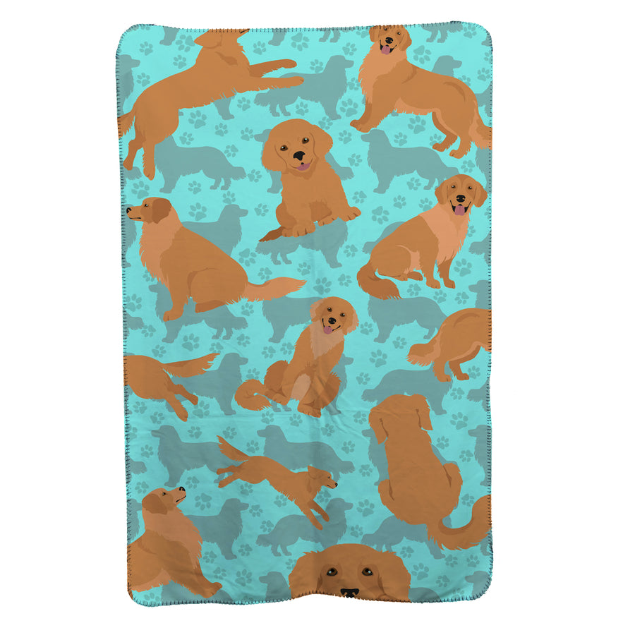 Golden Retriever Soft Travel Blanket with Bag Image 1