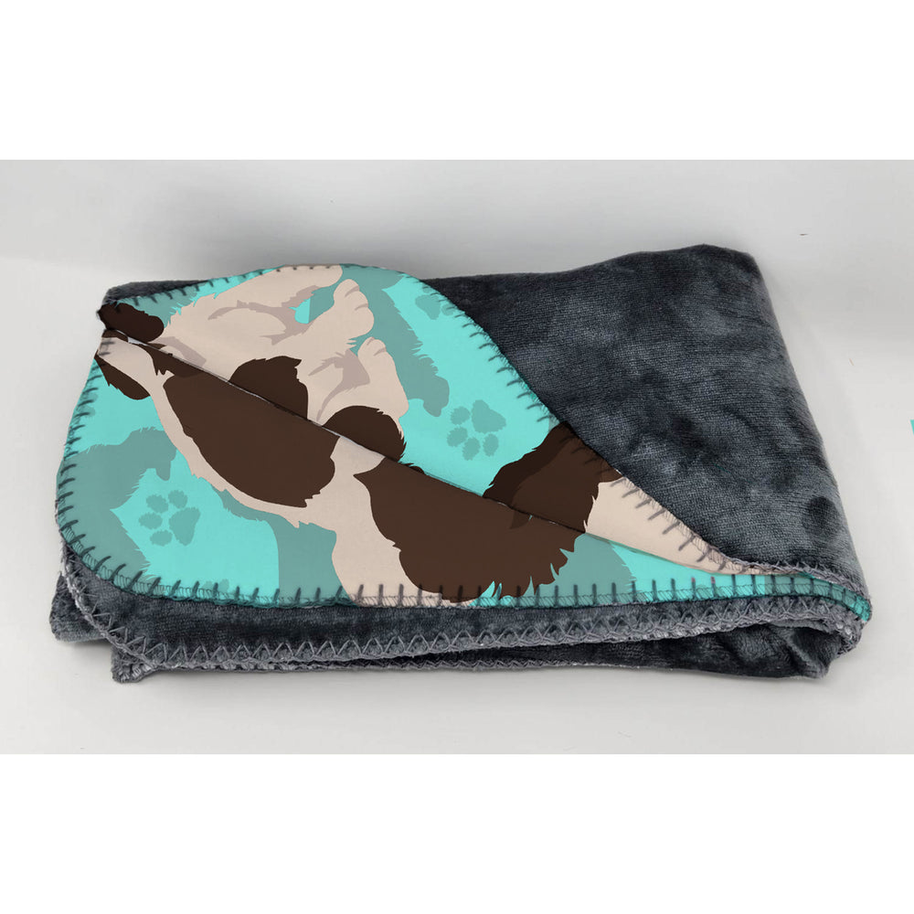 Liver English Springer Spaniel Soft Travel Blanket with Bag Image 2