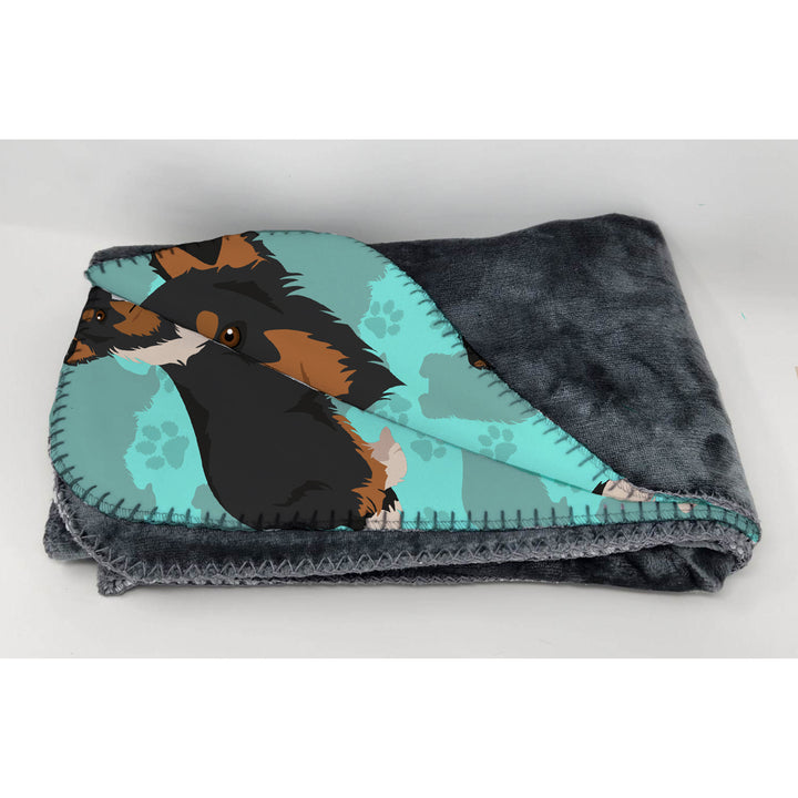 Tricolor Sheltie Soft Travel Blanket with Bag Image 2