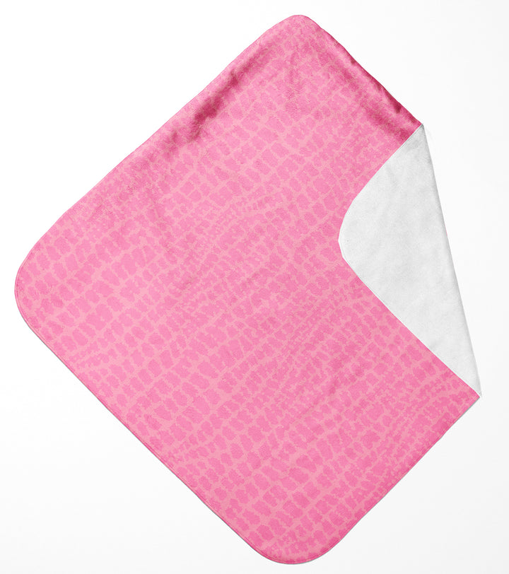 Pink Monster Soft and Absorbent Hooded Baby Towel Image 3