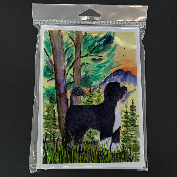 Portuguese Water Dog Greeting Cards and Envelopes Pack of 8 Image 3