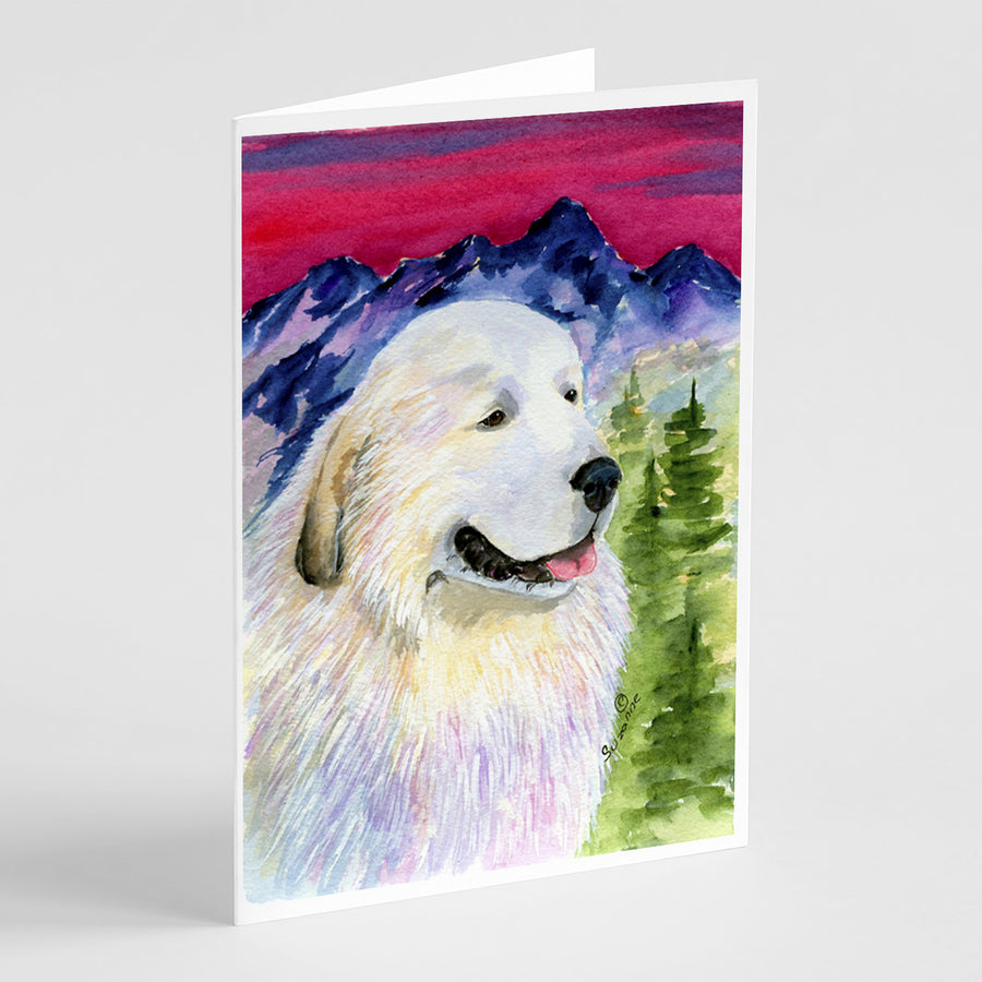 Great Pyrenees Greeting Cards and Envelopes Pack of 8 Image 1