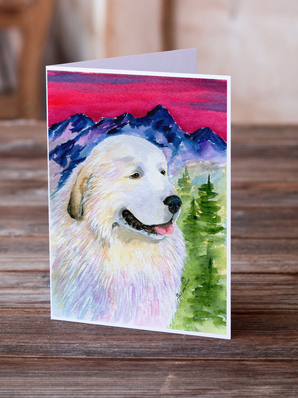 Great Pyrenees Greeting Cards and Envelopes Pack of 8 Image 2