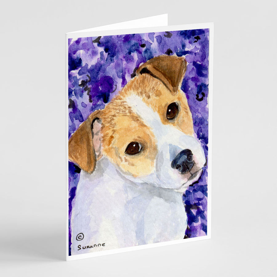 Jack Russell Terrier Greeting Cards and Envelopes Pack of 8 Image 1