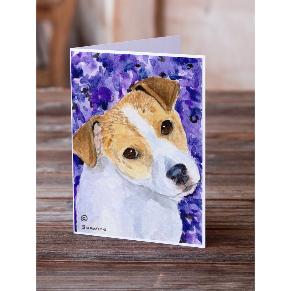 Jack Russell Terrier Greeting Cards and Envelopes Pack of 8 Image 2