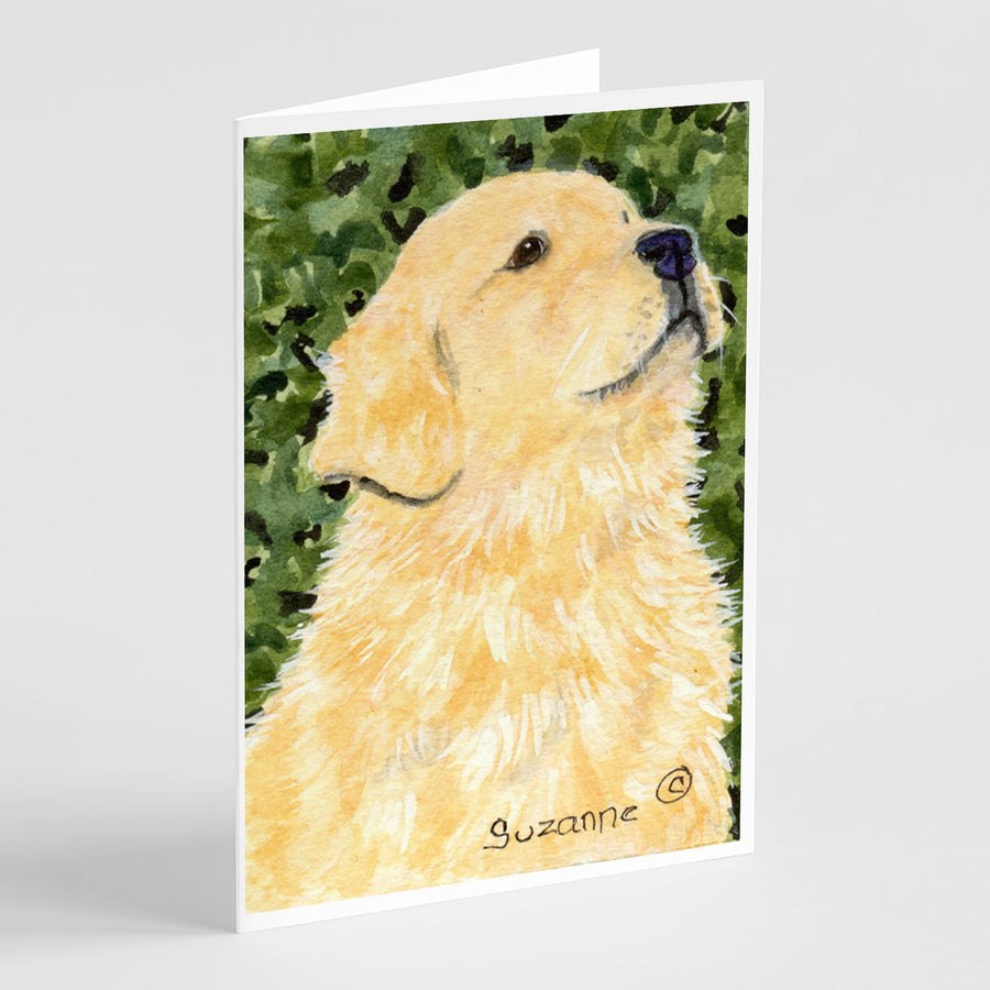 Golden Retriever Greeting Cards and Envelopes Pack of 8 Image 1