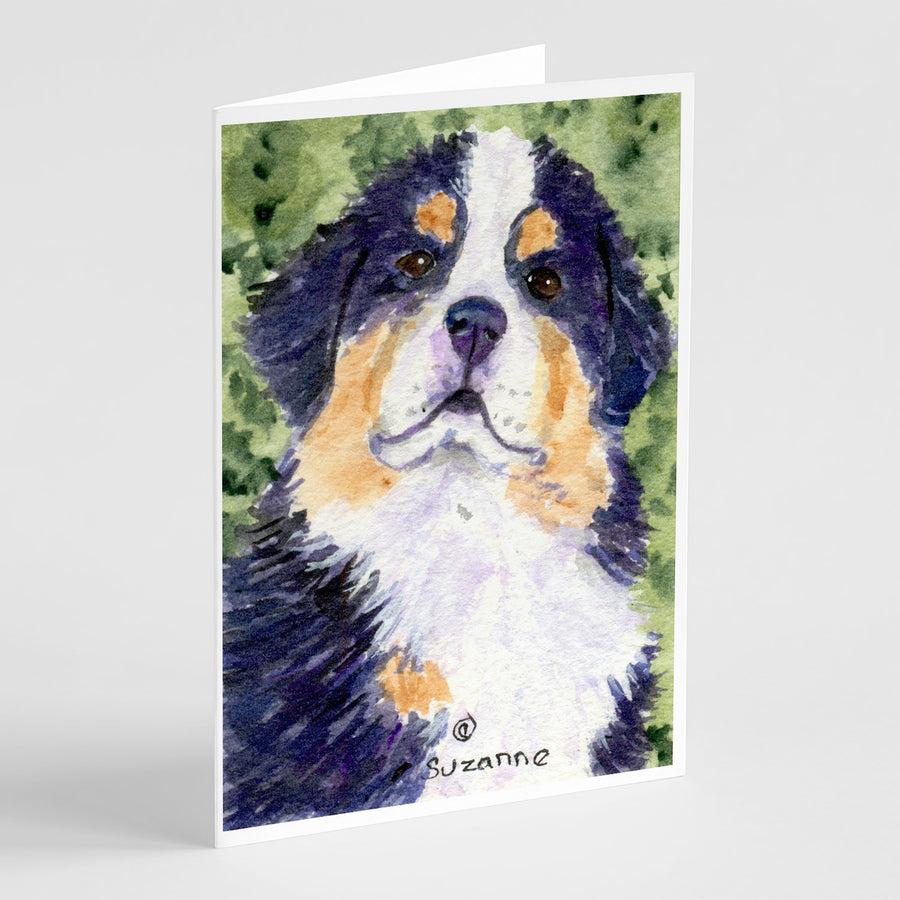 Bernese Mountain Dog Greeting Cards and Envelopes Pack of 8 Image 1