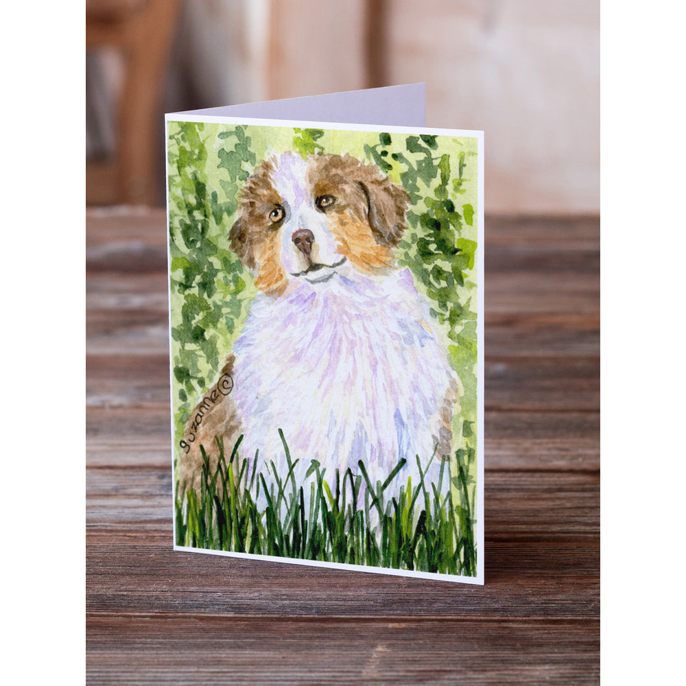 Australian Shepherd Greeting Cards and Envelopes Pack of 8 Image 2