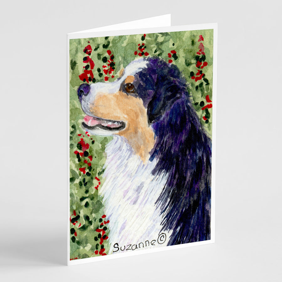 Australian Shepherd Greeting Cards and Envelopes Pack of 8 Image 1