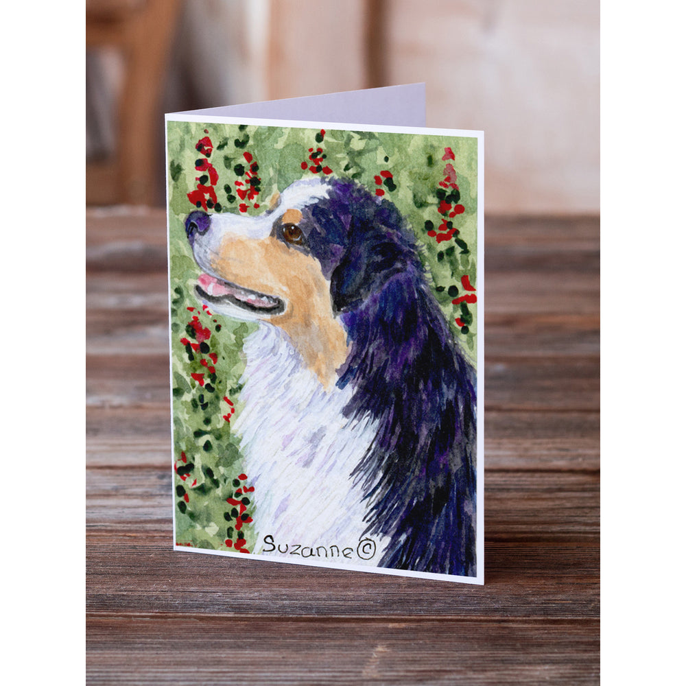 Australian Shepherd Greeting Cards and Envelopes Pack of 8 Image 2