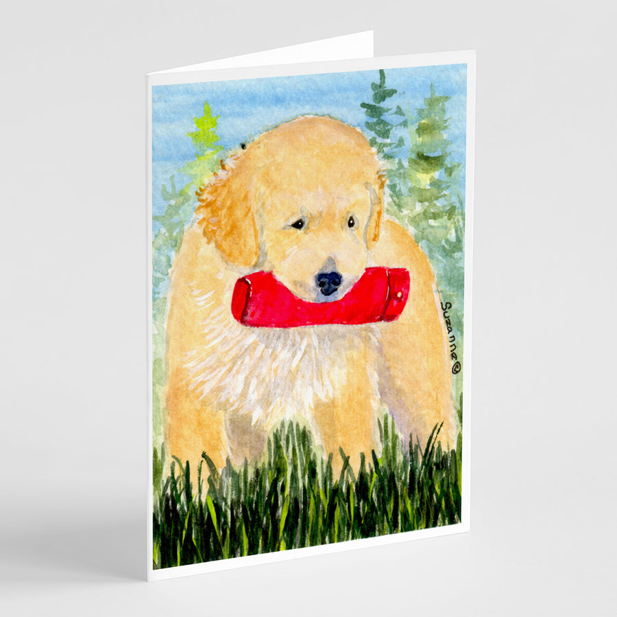 Golden Retriever Greeting Cards and Envelopes Pack of 8 Image 1