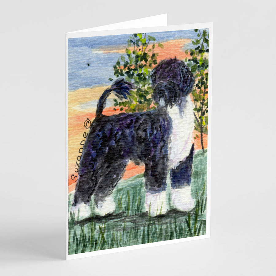 Portuguese Water Dog Greeting Cards and Envelopes Pack of 8 Image 1