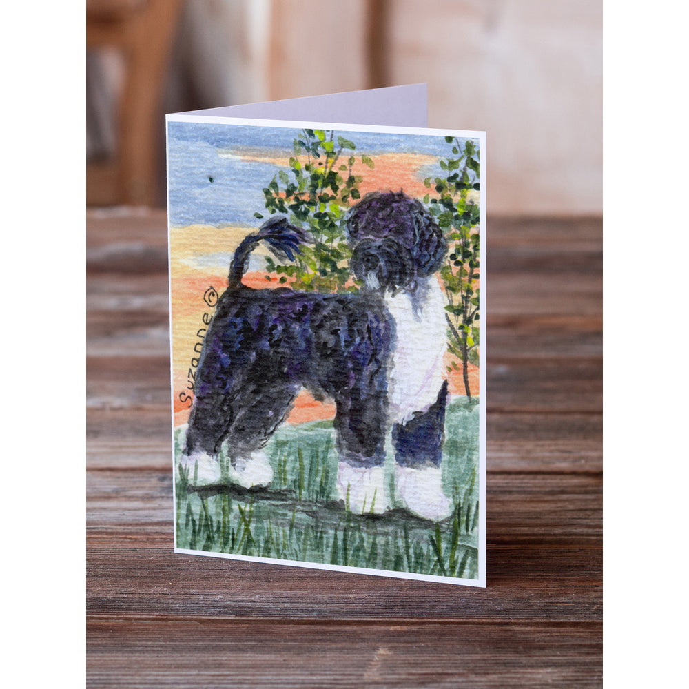 Portuguese Water Dog Greeting Cards and Envelopes Pack of 8 Image 2