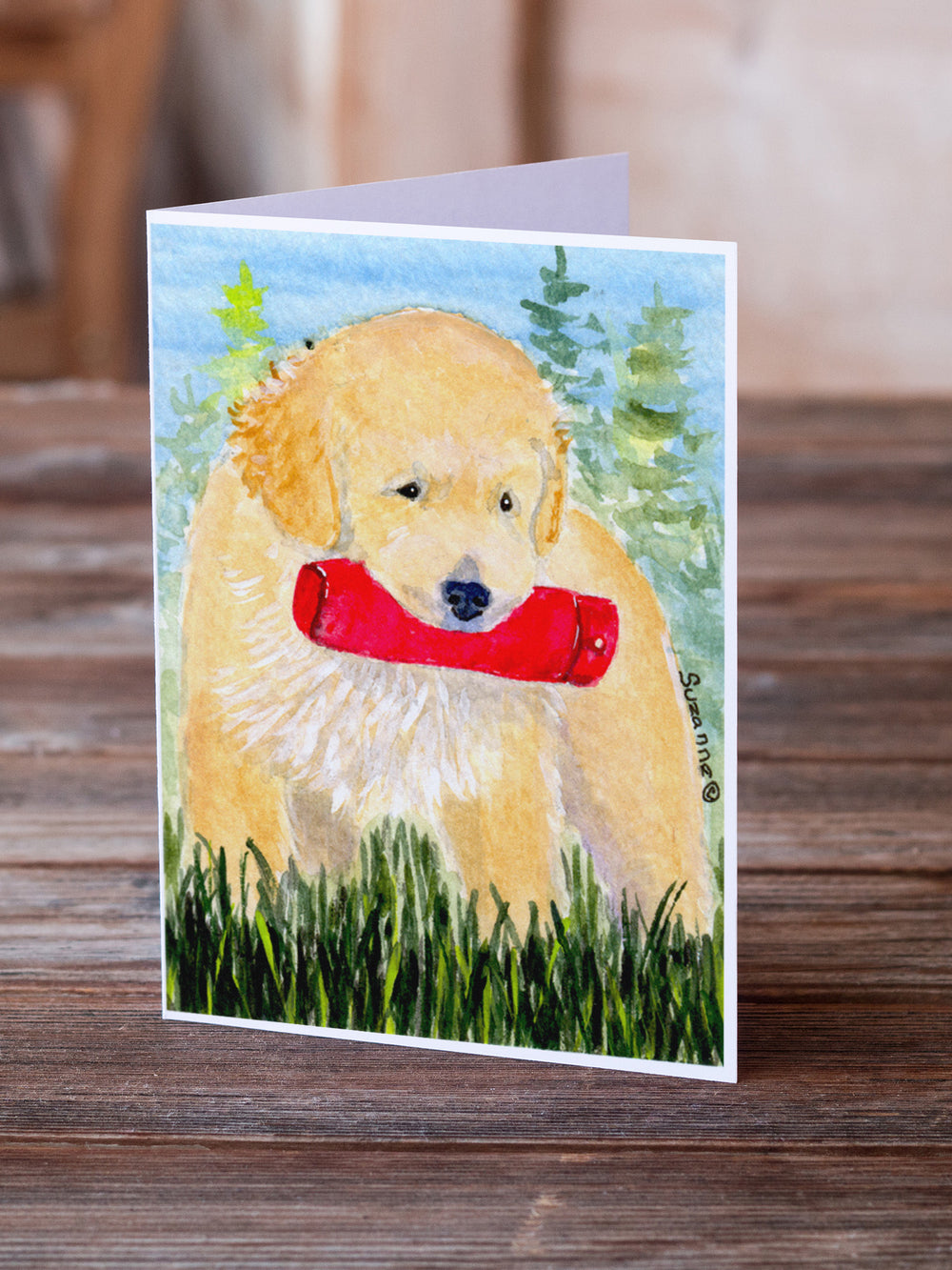 Golden Retriever Greeting Cards and Envelopes Pack of 8 Image 2