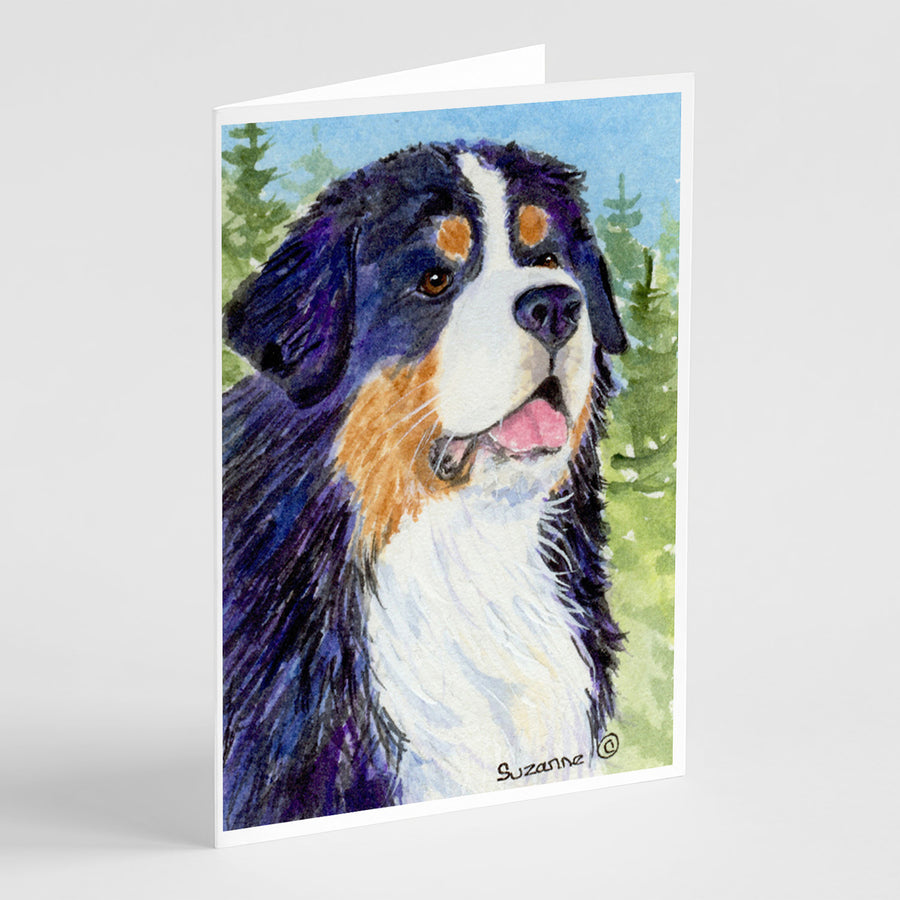 Bernese Mountain Dog Greeting Cards and Envelopes Pack of 8 Image 1