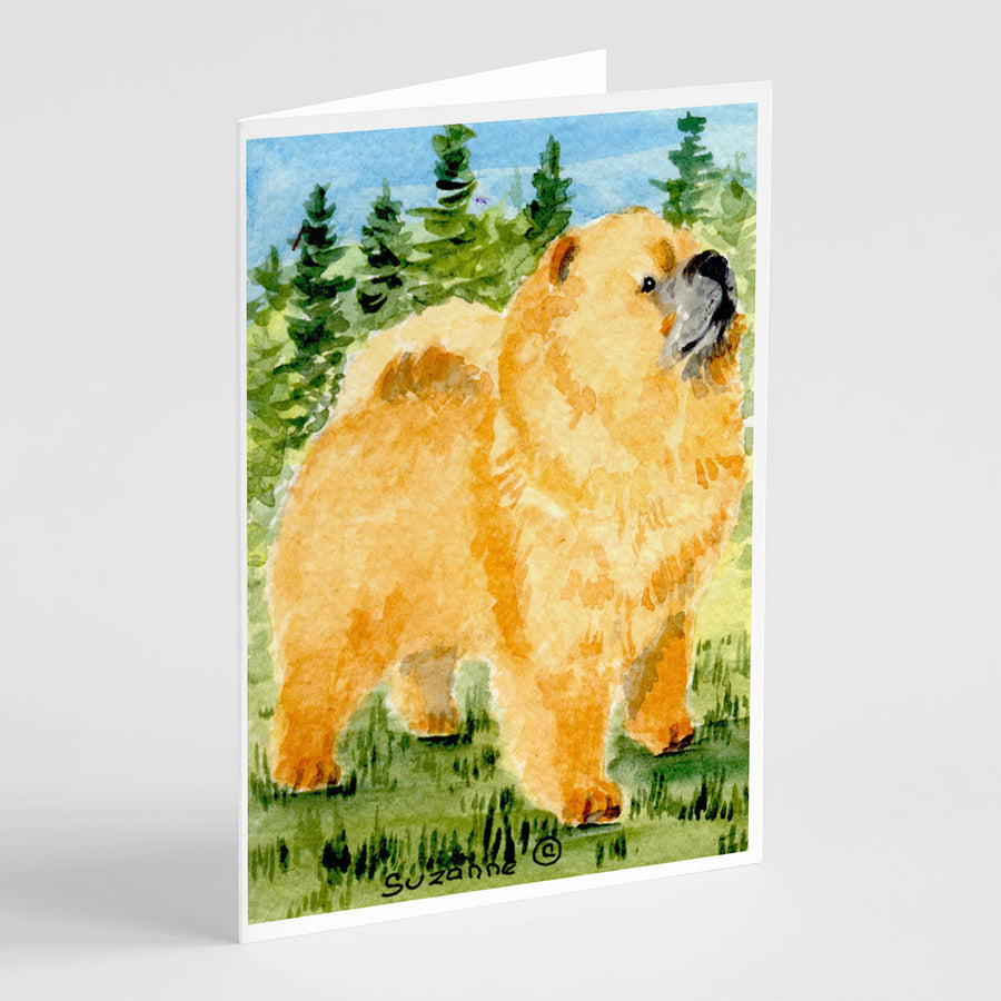 Chow Chow Greeting Cards and Envelopes Pack of 8 Image 1