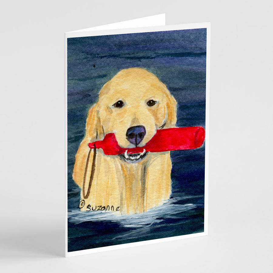 Golden Retriever Greeting Cards and Envelopes Pack of 8 Image 1