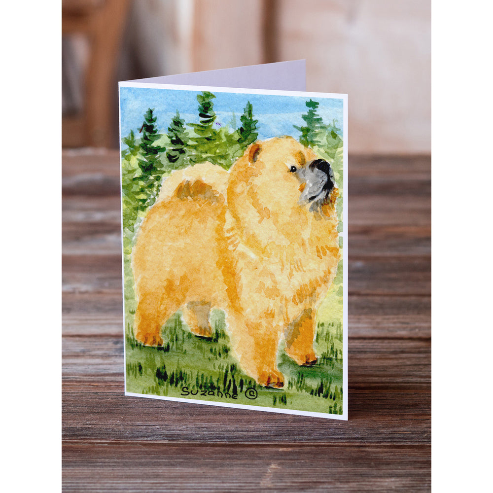 Chow Chow Greeting Cards and Envelopes Pack of 8 Image 2