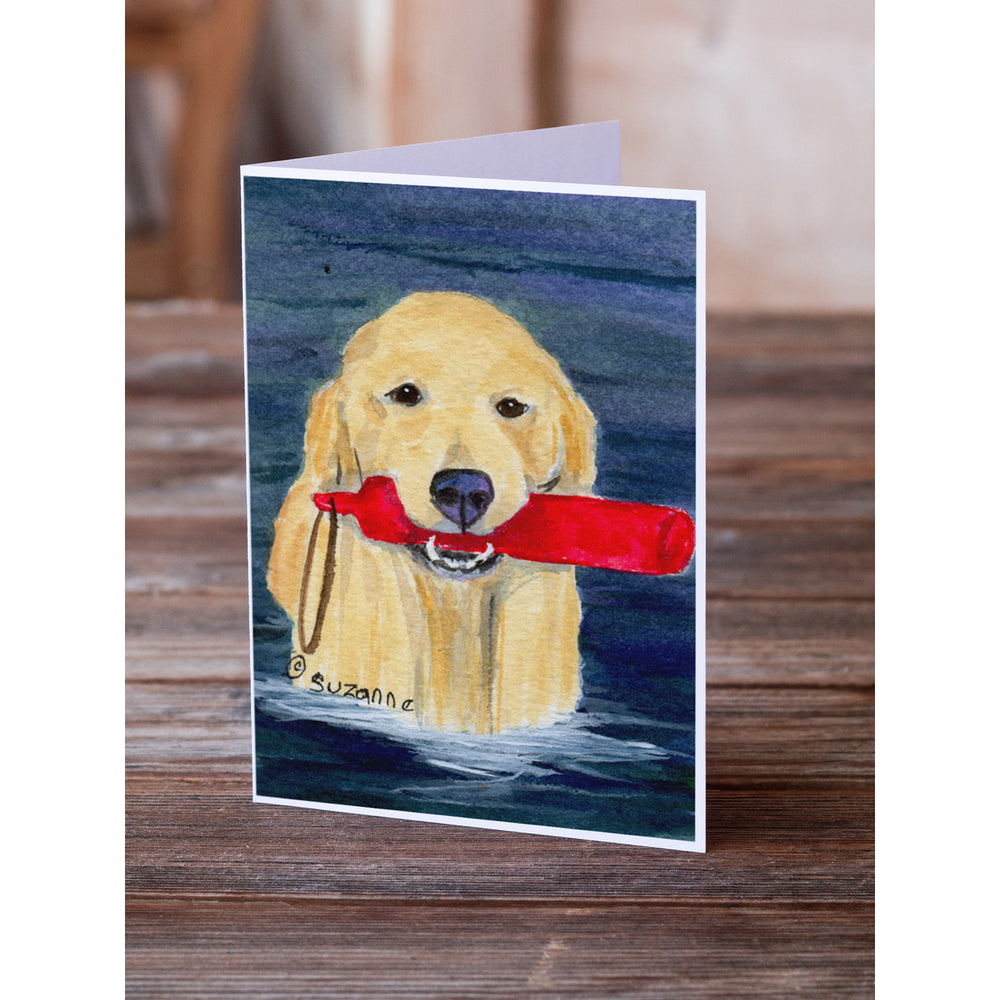 Golden Retriever Greeting Cards and Envelopes Pack of 8 Image 2