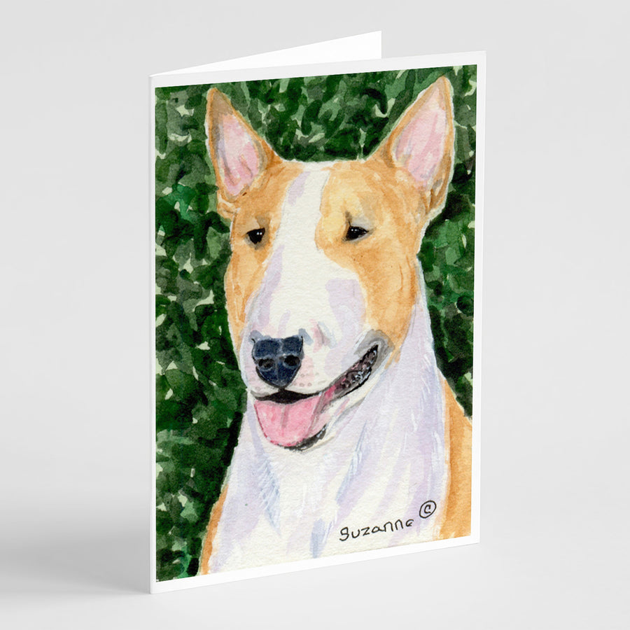 Bull Terrier Greeting Cards and Envelopes Pack of 8 Image 1