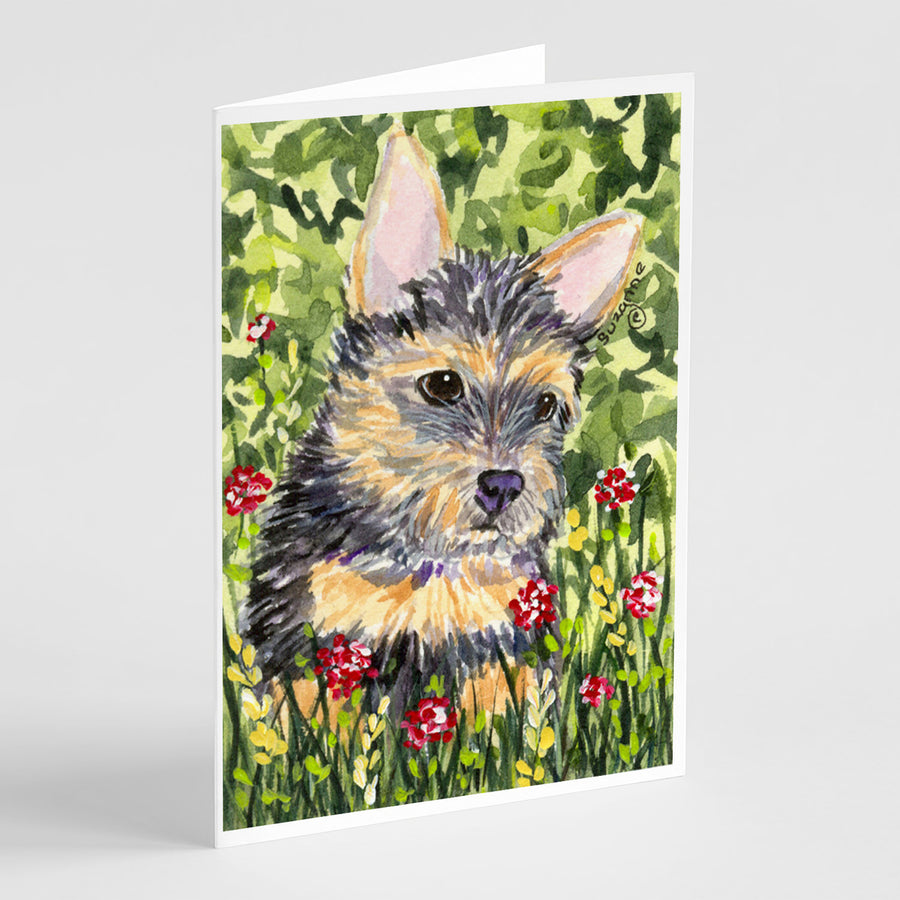 Norwich Terrier Greeting Cards and Envelopes Pack of 8 Image 1