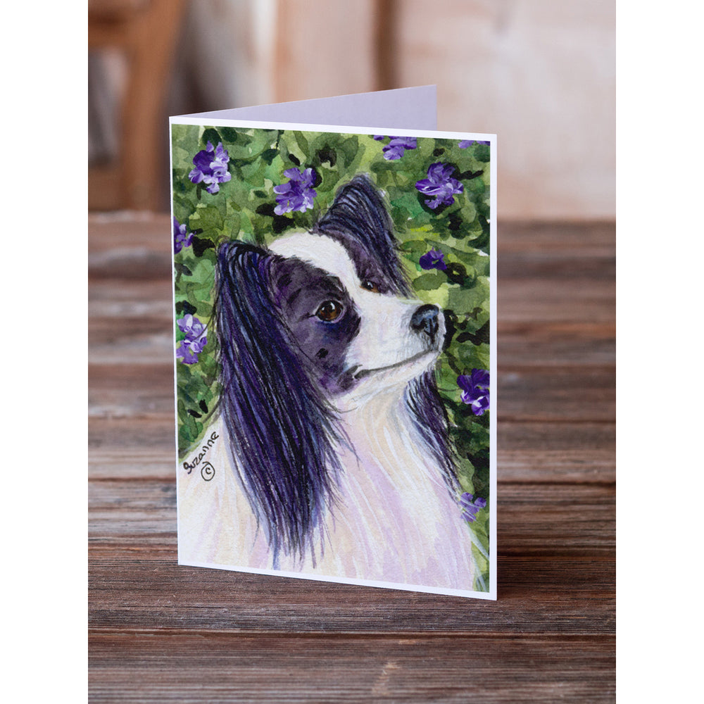 Papillon Greeting Cards and Envelopes Pack of 8 Image 2