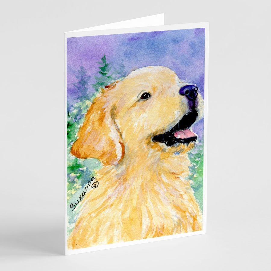 Golden Retriever Greeting Cards and Envelopes Pack of 8 Image 1