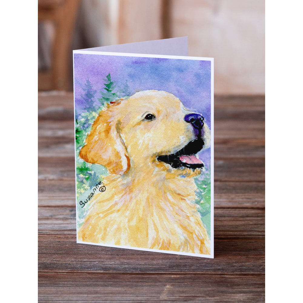 Golden Retriever Greeting Cards and Envelopes Pack of 8 Image 2