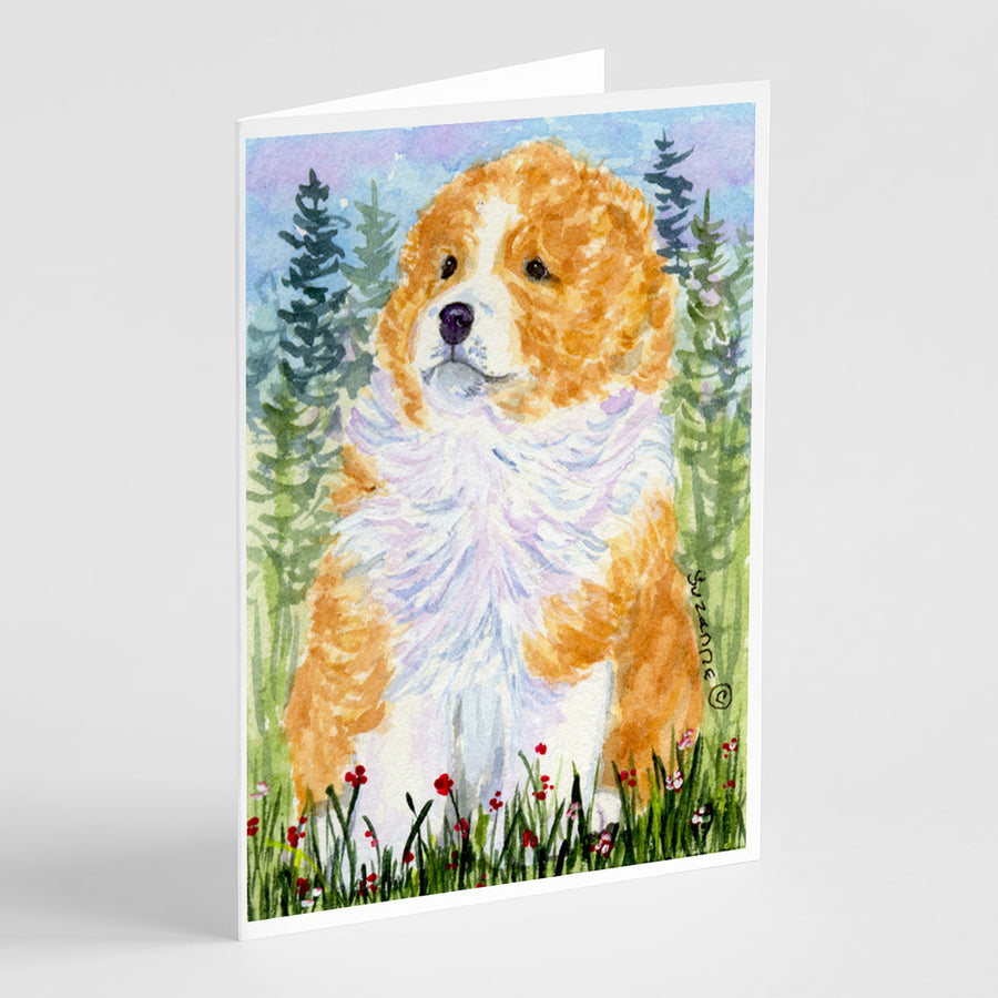 Sheltie Greeting Cards and Envelopes Pack of 8 Image 1