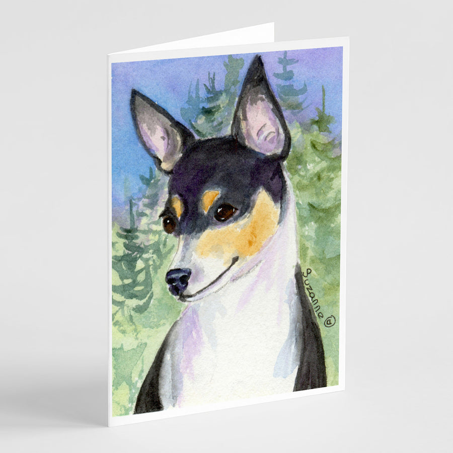 Rat Terrier Greeting Cards and Envelopes Pack of 8 Image 1