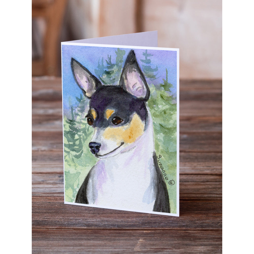 Rat Terrier Greeting Cards and Envelopes Pack of 8 Image 2