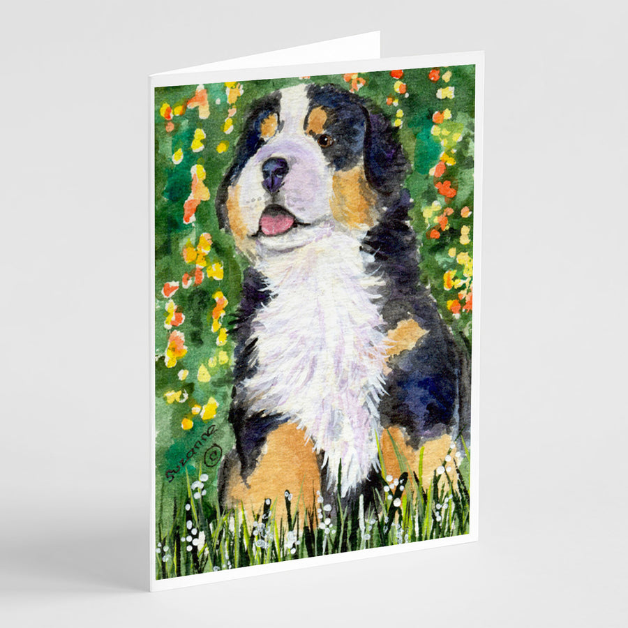 Bernese Mountain Dog Greeting Cards and Envelopes Pack of 8 Image 1