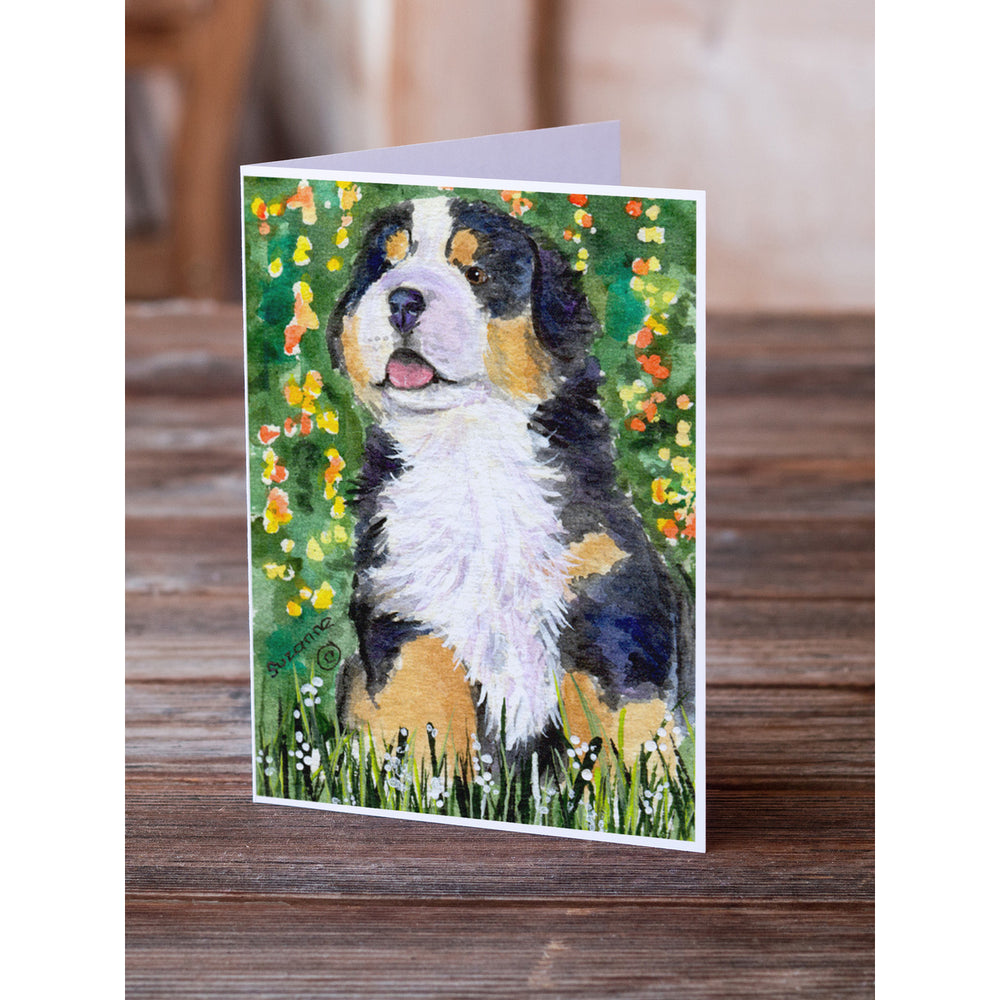 Bernese Mountain Dog Greeting Cards and Envelopes Pack of 8 Image 2