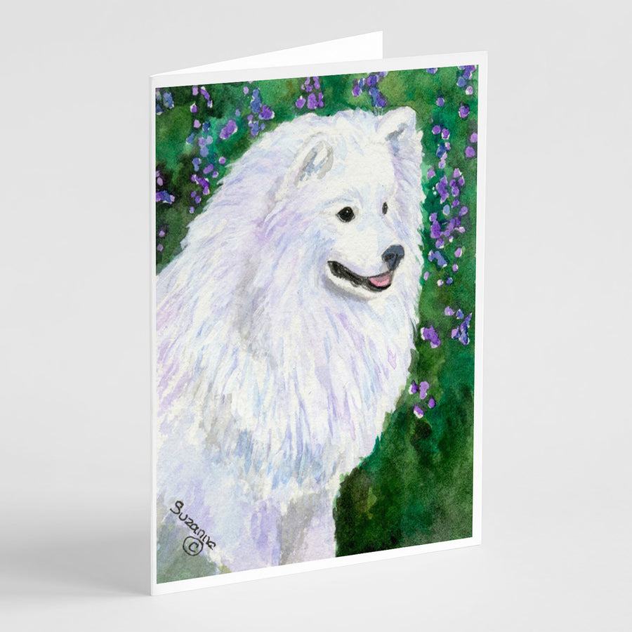 American Eskimo Greeting Cards and Envelopes Pack of 8 Image 1