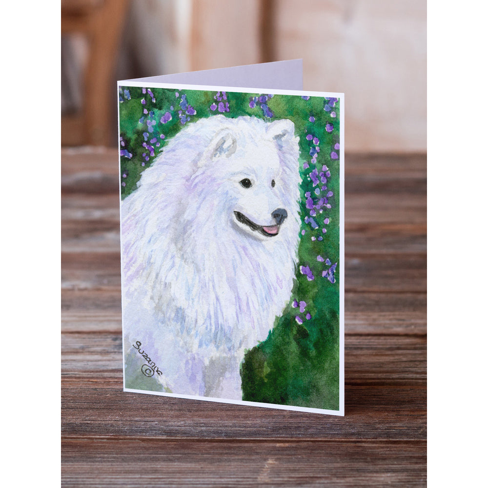 American Eskimo Greeting Cards and Envelopes Pack of 8 Image 2