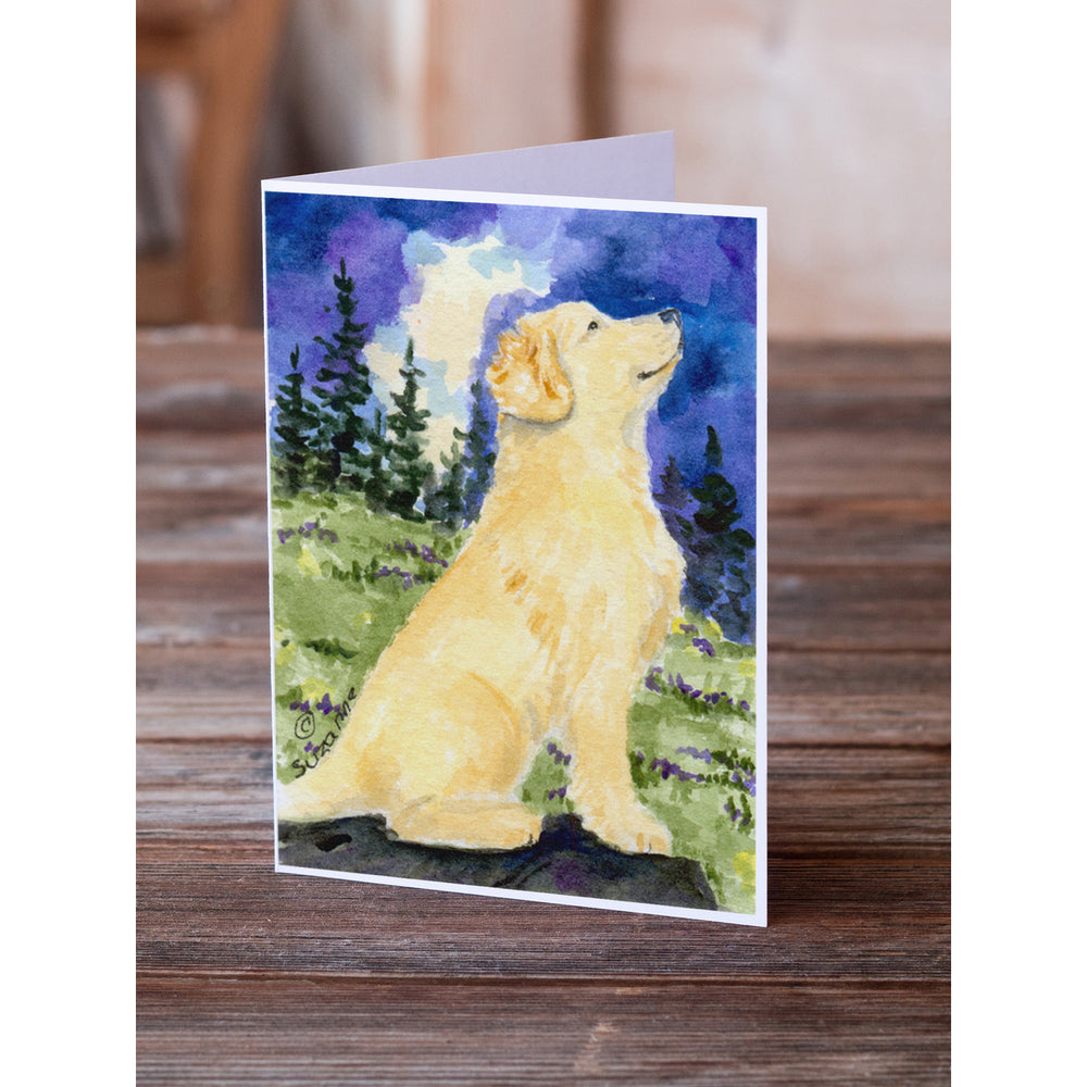 Golden Retriever Greeting Cards and Envelopes Pack of 8 Image 2