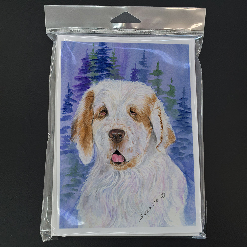 Clumber Spaniel Greeting Cards and Envelopes Pack of 8 Image 1