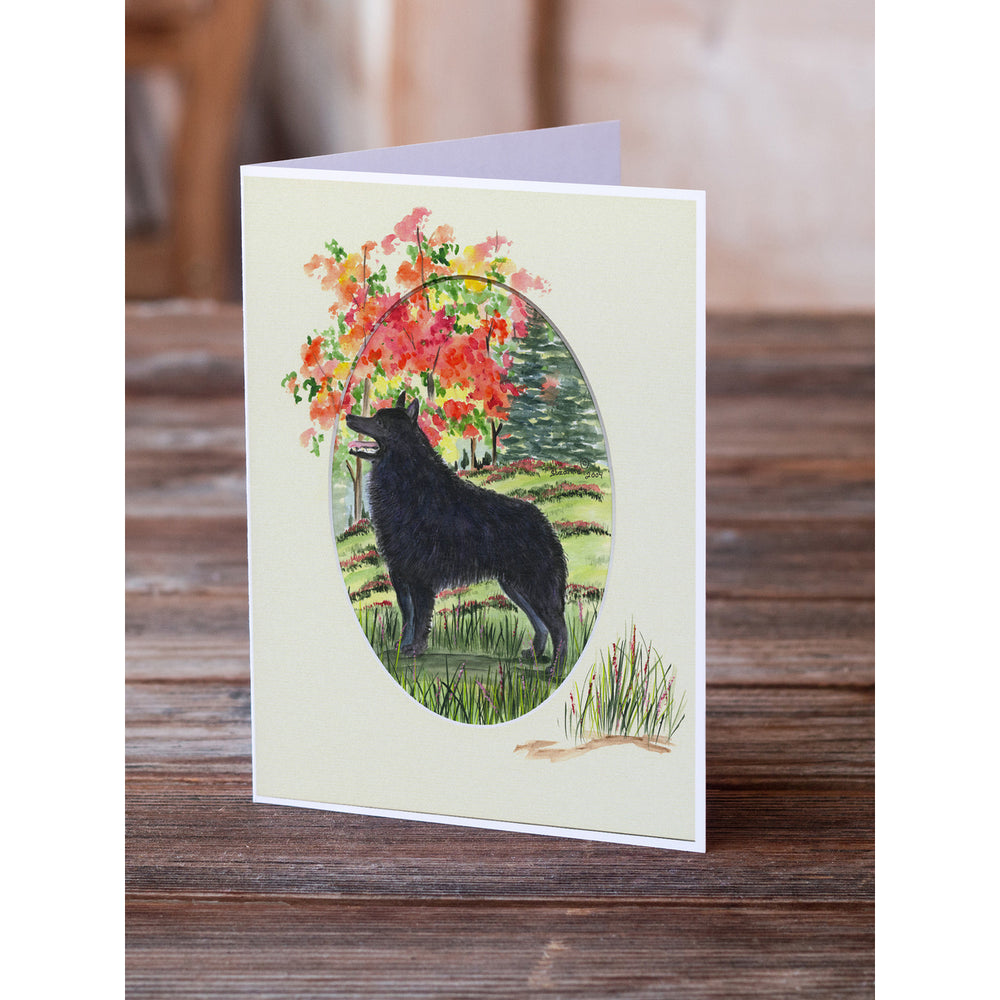 Schipperke Greeting Cards and Envelopes Pack of 8 Image 2