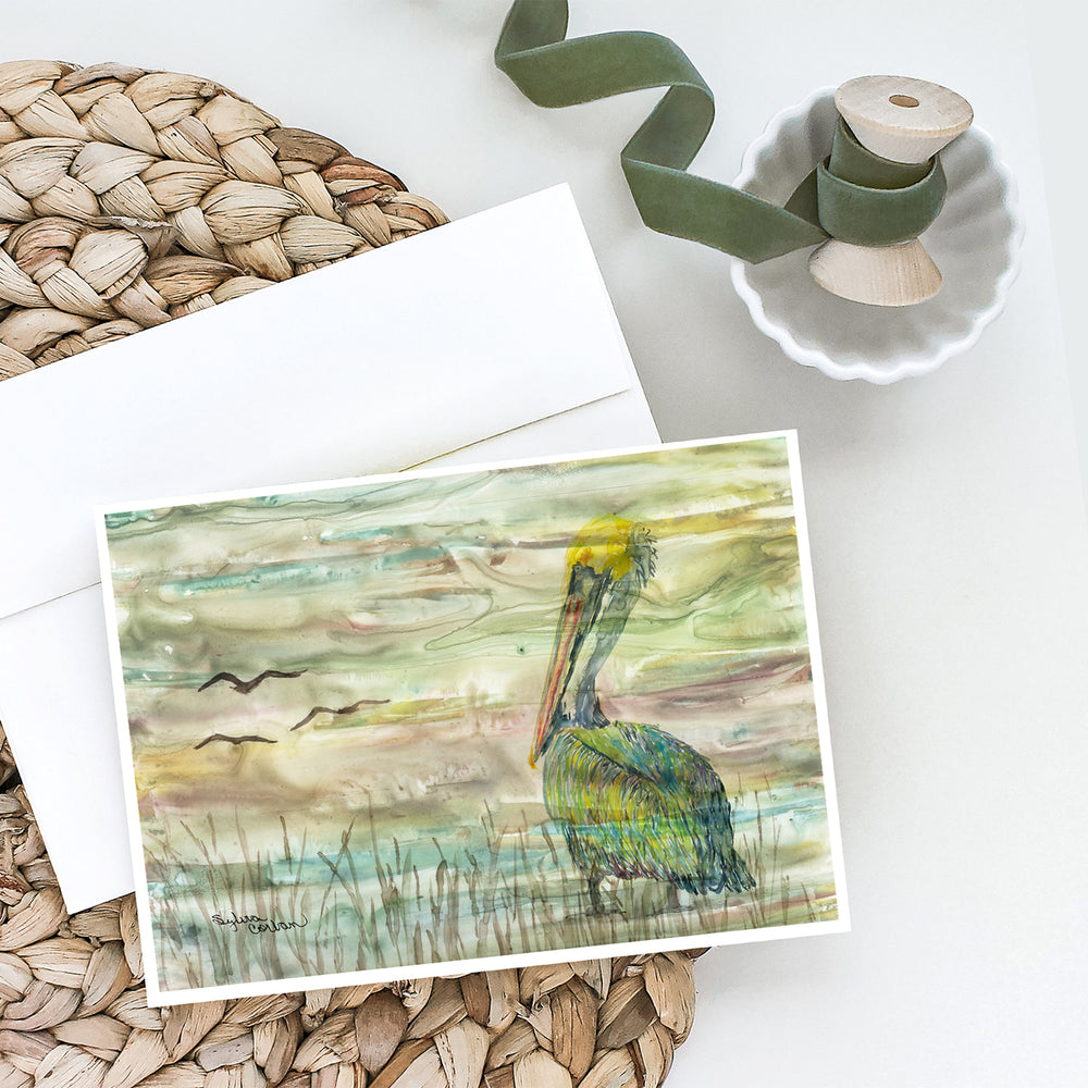 Pelican Sunset Greeting Cards and Envelopes Pack of 8 Image 2