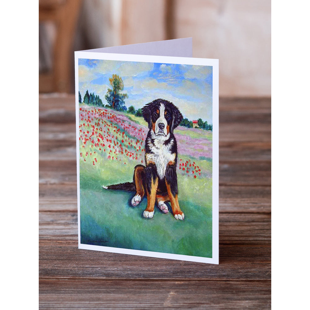 Bernese Mountain Dog Greeting Cards and Envelopes Pack of 8 Image 2