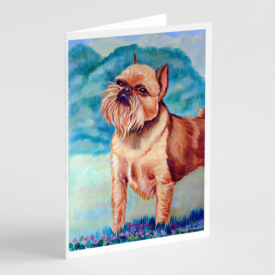 Brussels Griffon Greeting Cards and Envelopes Pack of 8 Image 1