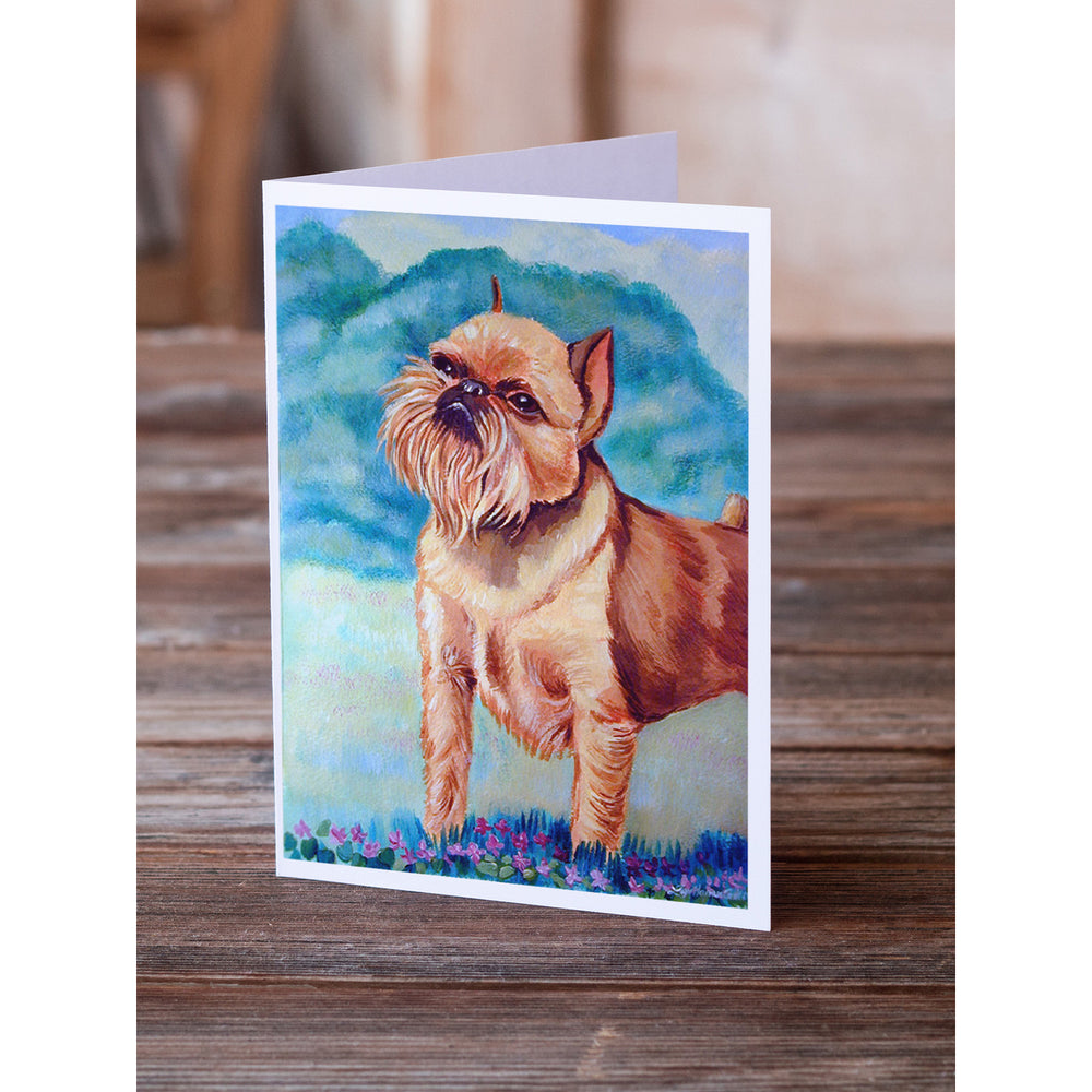 Brussels Griffon Greeting Cards and Envelopes Pack of 8 Image 2