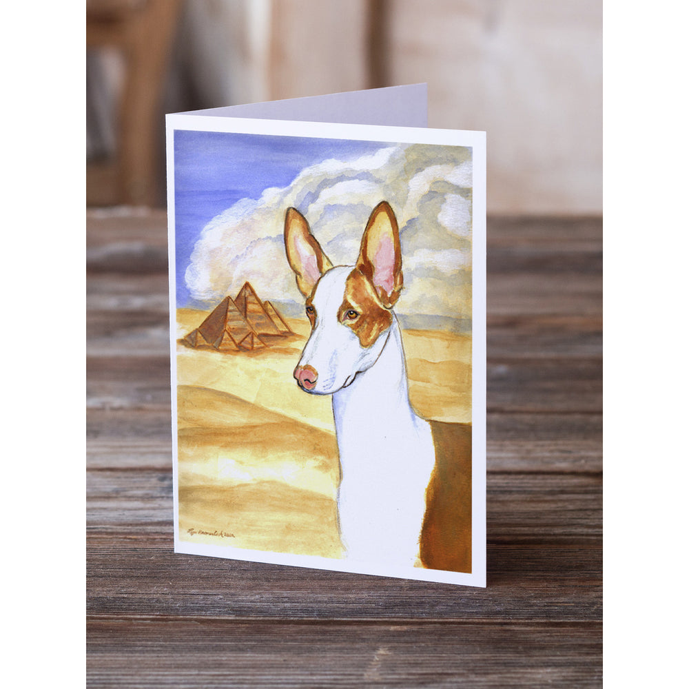 Ibizan Hound Greeting Cards and Envelopes Pack of 8 Image 2