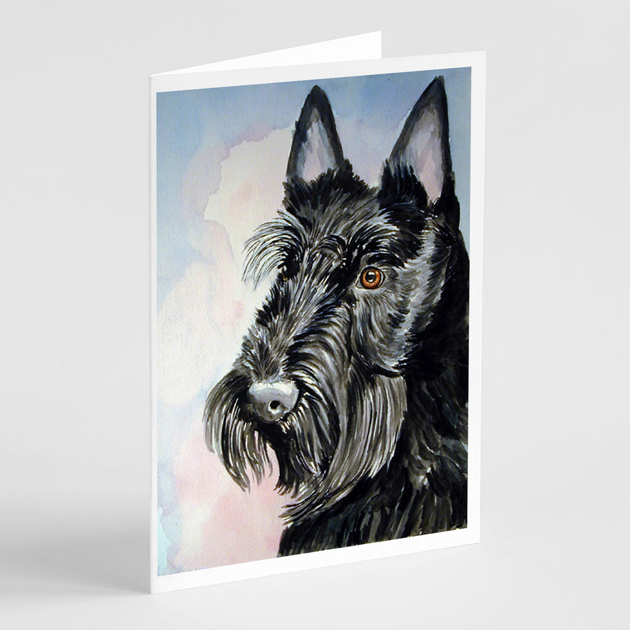 Scottish Terrier Greeting Cards and Envelopes Pack of 8 Image 1