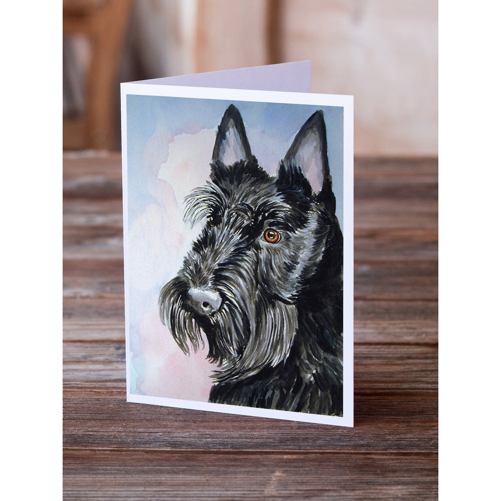 Scottish Terrier Greeting Cards and Envelopes Pack of 8 Image 2