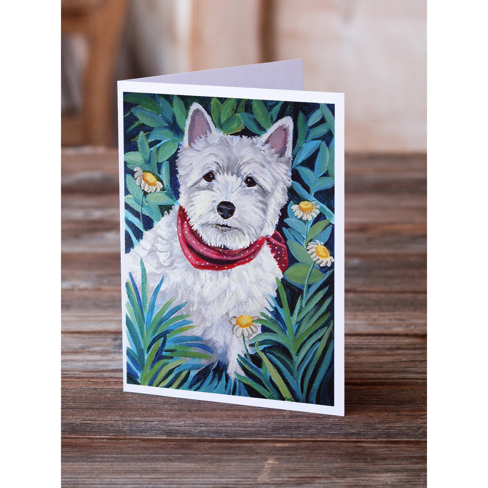 Westie Greeting Cards and Envelopes Pack of 8 Image 2