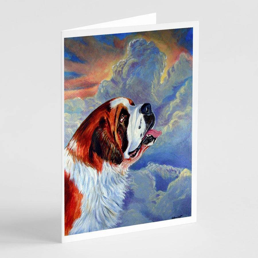 Saint Bernard Loyalty Greeting Cards and Envelopes Pack of 8 Image 1