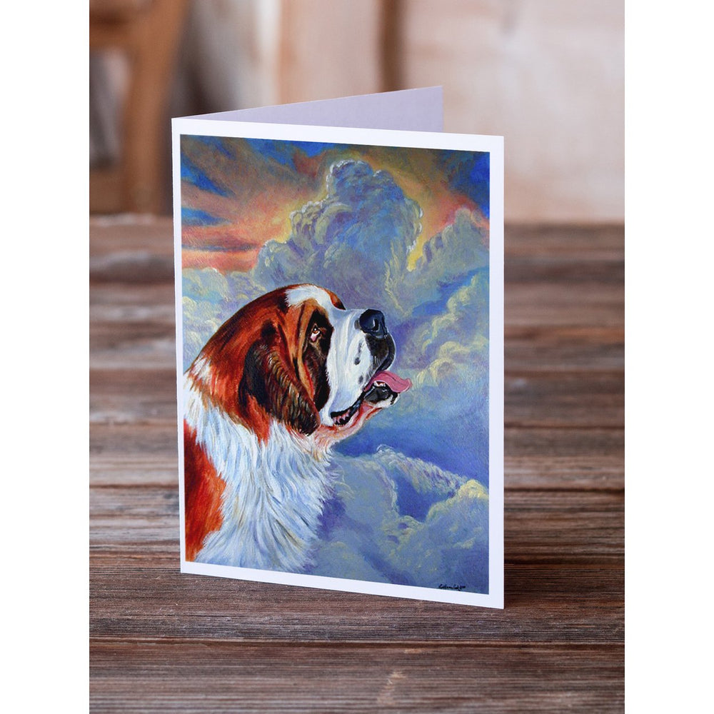 Saint Bernard Loyalty Greeting Cards and Envelopes Pack of 8 Image 2