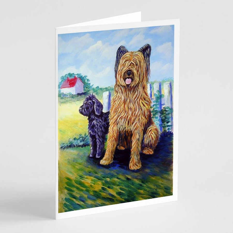 Briard Greeting Cards and Envelopes Pack of 8 Image 1